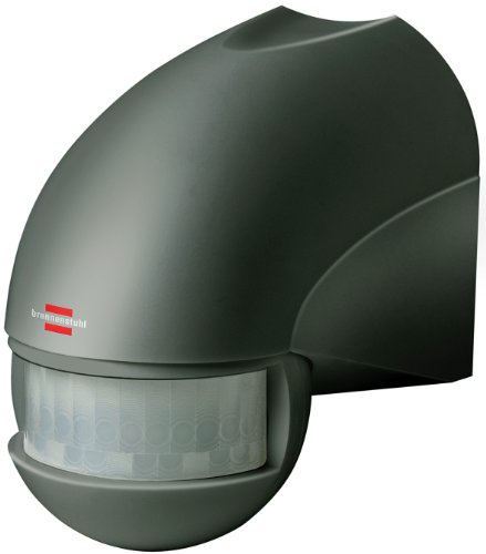 Brennenstuhl Bewegungsmelder Infrarot/Bewegungssensor für Außen und Innen - IP44 (180° Erfassungswinkel und 12m Reichweite) anthrazit