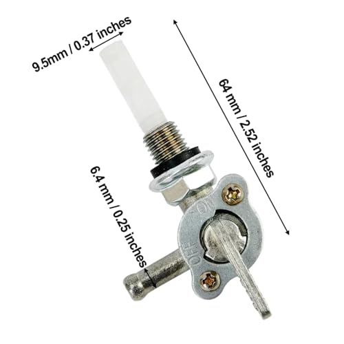 Grifo de combustible de 10mm para generador con valvula de apagado 2