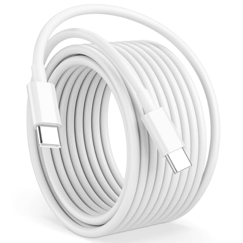 Cabepow 15FT USB C to USB C Cable 60W USBC to USBC Cord Extra Long Type C to Type C Fast Charging Cable for iPhone 17 16 15 Pro Plus Pro Max Galaxy S26/S25/S24 iPad Pro/Air MacBook Pro/Air and More