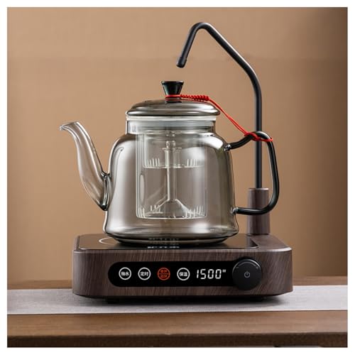 Quxxuol �d�C�Z���~�b�N�e�B�[�X�g�[�u �e�B�[���[�J�[ �d�C�e�B�[�P�g�� 110V ���^ ������@�\�t�� �^�C�}�[�\ ���C�ɓ���̂����🹂�邽�� �ƒ��I�t�B�X�ł̎g�p�ɓK���Ă��܂� (�ؖڐF,�V���O���F+I)