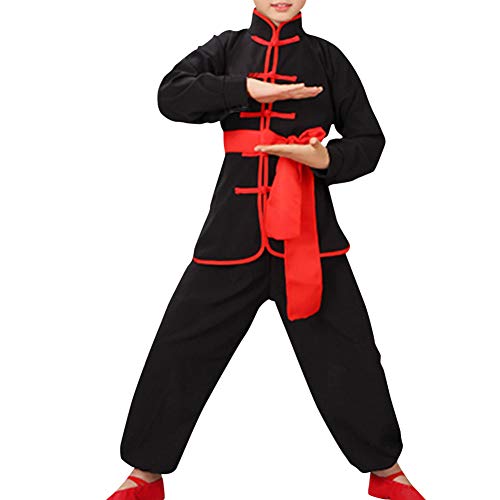 Daytwork Disfraces Chinos Tradicional Marciales - Niño Conjuntos Estudiante Niños Tai Chi Wushu Rendimiento Uniformes Kung Fu Chicas Ejercicio Trajes de Ropa