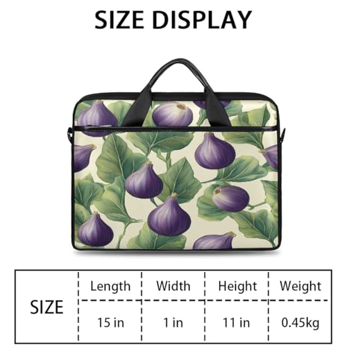 Funda para laptop de 15 pulgadas con diseño de hojas de higo miniatura 2