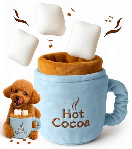 Swooflia Crinkle Dog Toy - Enrichment Squeaky Plush Toys to Keep ...