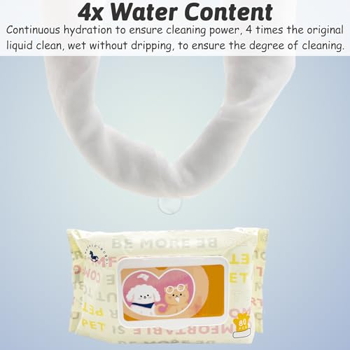 Hamiledyi Pet Wipes for Dogs 6 Packs of 80 Count Cats Paws Feet Wipe Soft Thick Puppy Grooming Wipes with Lids for Quick Cleaning Butt Feet Ears Eyes Nose Cucciolini Doodles Hamiledyi pet wipes for dogs 6 packs of 80 count cats paws feet wipe soft thick puppy grooming wipes with lids for quick cleaning butt feet ears eyes nose cucciolini doodles