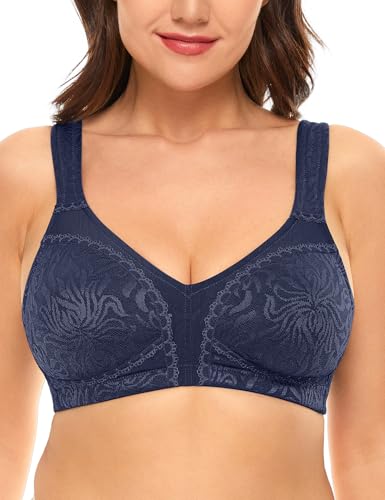 Image of Wingslove Women's Full Coverage Non Padded Comfort Minimizer Wire-Free Bra Plus Size