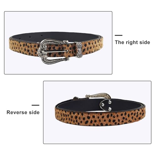 Unique Waist Chain Hot Buckle Leopards Print Chain Cowgirl Belt For Women Proms Club Party For Jeans Dresses3