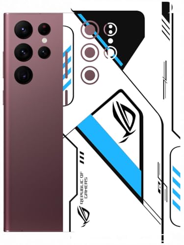 Image of AtOdds - Full Body Back Screen Guard Protector Film - Lamination Wrap Skin Sticker Compatible with Samsung Galaxy S22 Ultra | Scratchproof Matte Finish (RogBlue)