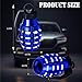 MEAJOO 6PCS Tire Valve Stem Caps, Aluminium Alloy Tire Valve Stem Covers Universal for Cars, Trucks, SUV, Motorcycles, Bike and Bicycles (Blue)