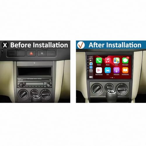 Radio coche 2 DIN para Golf 4: soluciona la falta de mapas con Carplay 2