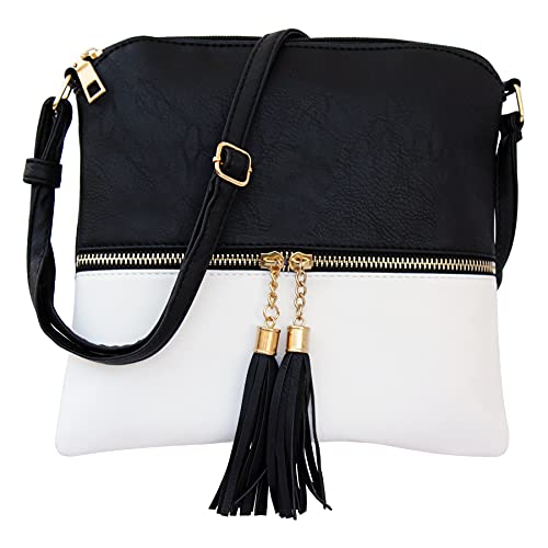 Women's Crossbody Bag with Tassel - Shoulder Handbag for Ladies