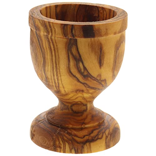 HOFMEISTER® Coquetier en bois d'olivier 100 % naturel durable, sans plastique, fait à la main, chaque pièce est une pièce unique pour un œuf de petit-déjeuner parfait Cover