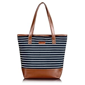 Lychee bags Women Canvas Print Blue Tote Bag