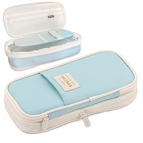 Trousse à Crayons de Grande Capacité Sac, Trousse Scolaire Extensible, Trousse, Grande Trousse à Crayons pour Filles Garçons étudiants, idéal pour Les élèves du Primaire et du secondaire Cover