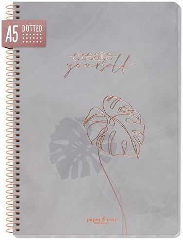 Bullet Journal Paper&You A5 - Quaderno A Punti Con Rilegatura A Spirale, 160 Pagine - Foto 7