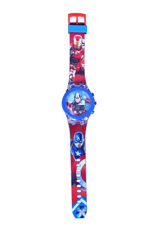Trade Globe Digital 7 Color Disco Glowing Light Watch for 2-8 Years Old Kids Round Shape Boys Glow Watch Blue for All Occasions (B098L8QKJY) Amazon Price History, Amazon Price Tracker