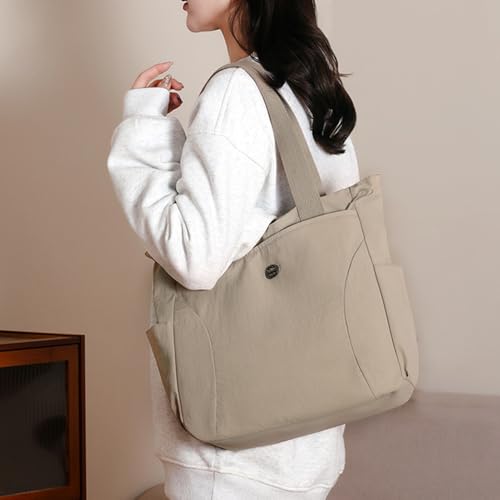 Bolsa Tote para mujer, hombro de nylon con cremallera miniatura 3