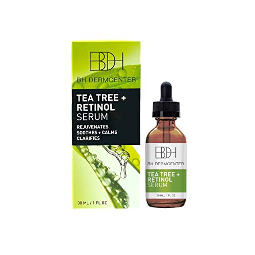 BH DERMCENTER Tea Tree & Retinol Resurfacing Serum - Rejuvenates and Calms Skin 1 oz