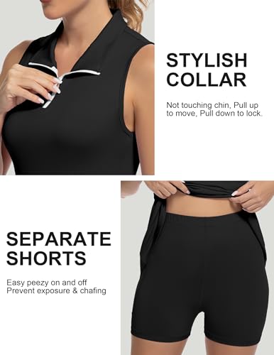 Lovruby LOVRUBYLY3083 Womens Tennis Workout Golf Dress With Shorts 3 Pockets Upf 50+ Active Sport Athletic Pickleball Outfits thumb #3