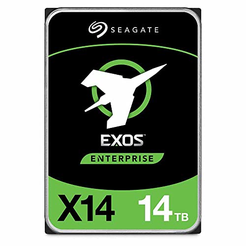 Seagate 14TB HDD Exos X14 SATA 6Gb/s 7200RPM 3.5-Inch Enterprise Hard Drive (ST14000NM0018) (Renewed)