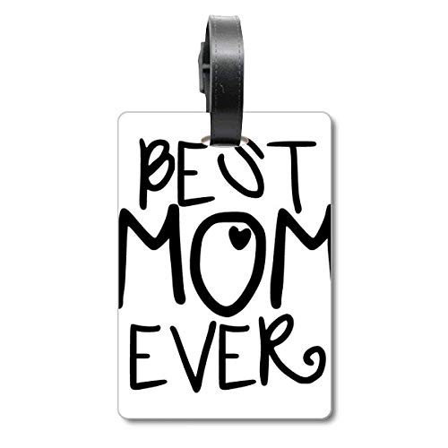 Étiquette d'identification pour valise Best Mom Ever, accessoire de bagage pour voyage en avion