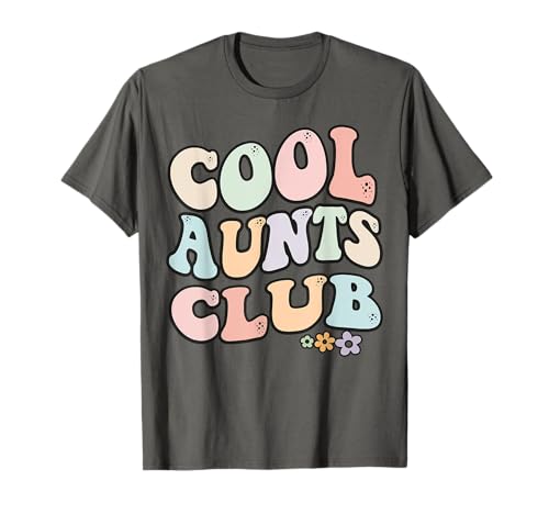 Cool Aunts Club Vintage Blumenmuster Cool Aunts Club Tante T-Shirt