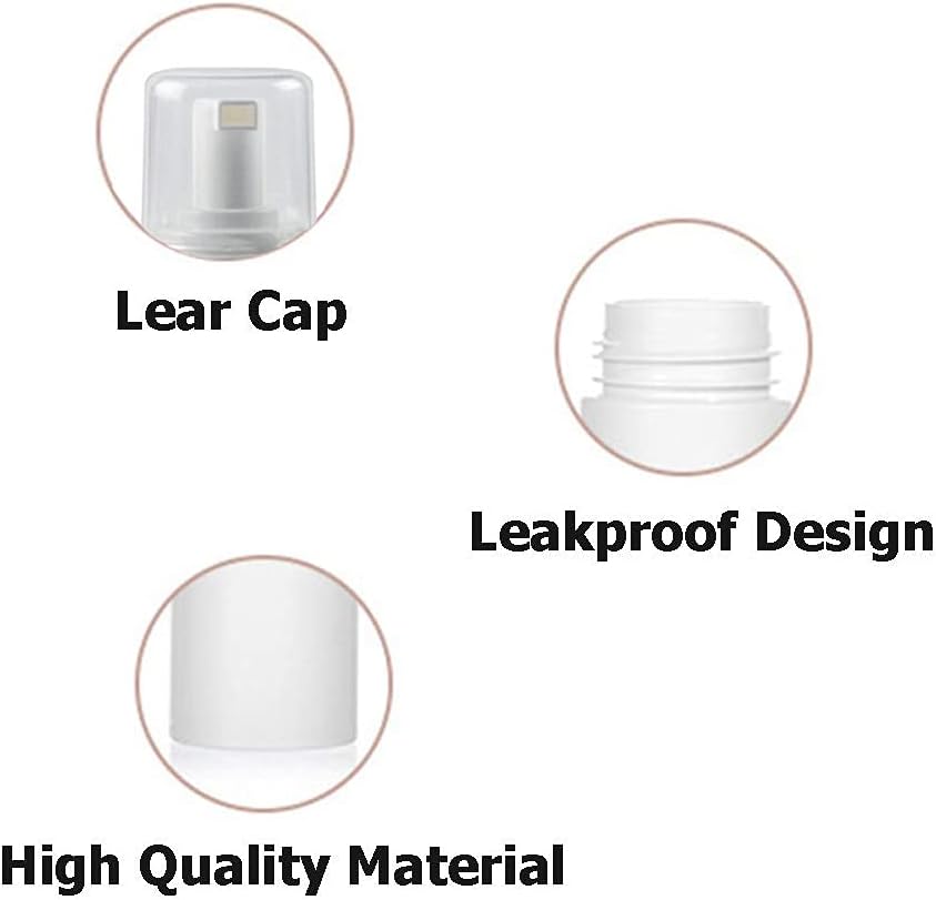 150ml White Soap Foam Pump Bottle Travel Plastic Foam Dispenser Bottle for Cleaning, Travel, Cosmetics Packaging and Liquid Cleaning (10PCS)