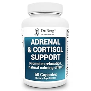 Dr. Berg Adrenal & Cortisol Capsules – Adrenal Supplement & Cortisol Manager – Mood, Focus, Relaxation and Stress…