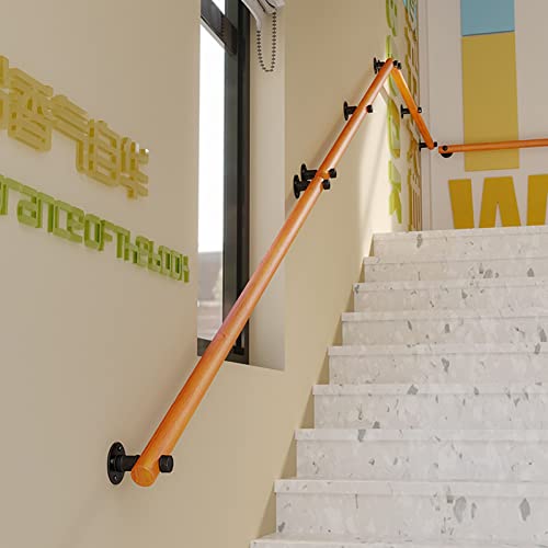 Rampe d'escalier ronde en bois pour le confort de votre maison