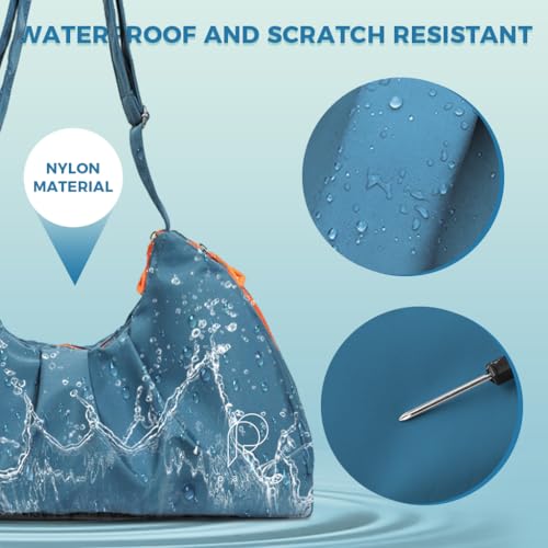 Image of PALAY Women Gym Bag Nylon Duffle Bag with Shoe Compartment Multifunctional Waterproof Travel Shoulder Bags with Adjustable Shoulder Strap