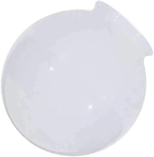 Satco 6-Inch White Glass Globe Light Shade - 3.25-Inch Fitter, Glossy Finish Replacement for Fixtures