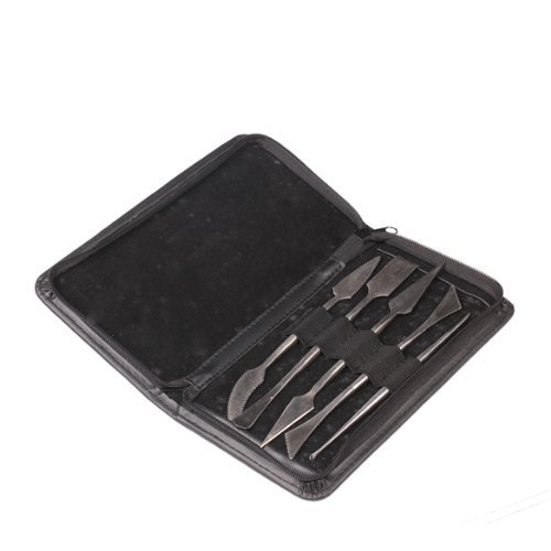 Vktech 5-in-1 Professional Stainless Steel Wax Clay Carving Sculpture Tools Set