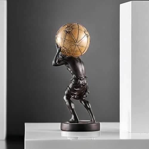 Estatua grande de Atlas 17 pulgadas decoración hogar miniatura 3