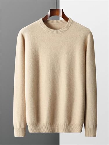 Men's Fall Winter Basic O-Neck Thick Warm Pullover Business Casual Luxury Soft Jumpers2