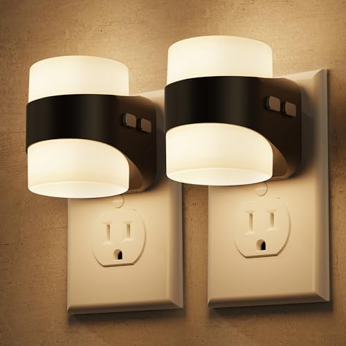Image of Briignite Night Light, Night Lights Plug into Wall, LED Nightlight for Kids & Adults, 3CCT Adjustable 3000K /4000K /5000K Color, Dusk to Dawn Sensor, 3 Brightness Levels, 2 Pack