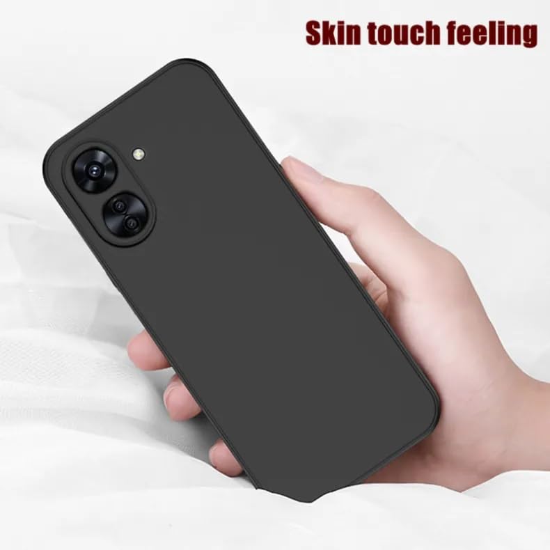 Image of Spazy Case Redmi 13C 5G Back Cover Soft Silicone Shockproof Slim Back case Cover with Anti Dust Plugs for Redmi 13C 5G -Black