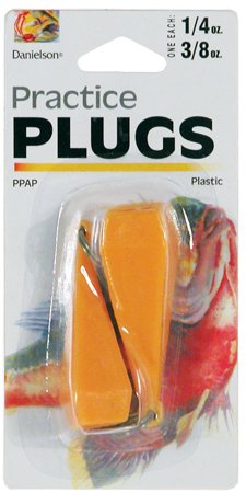 Danielson Practice Plug Plastic 1/4 Oz & 3/8 Oz