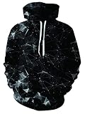 Material Premium: Estas sudaderas con capucha 3d están hechas de 85% poliéster y 15% algodón, material ligero, transpirable y cómodo, sin pillar o desvanecimiento, sin deformación
