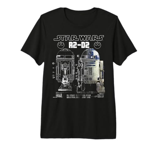 T-shirt Star Wars R2-D2 Astromech Droid de qualité supérieure pour homme