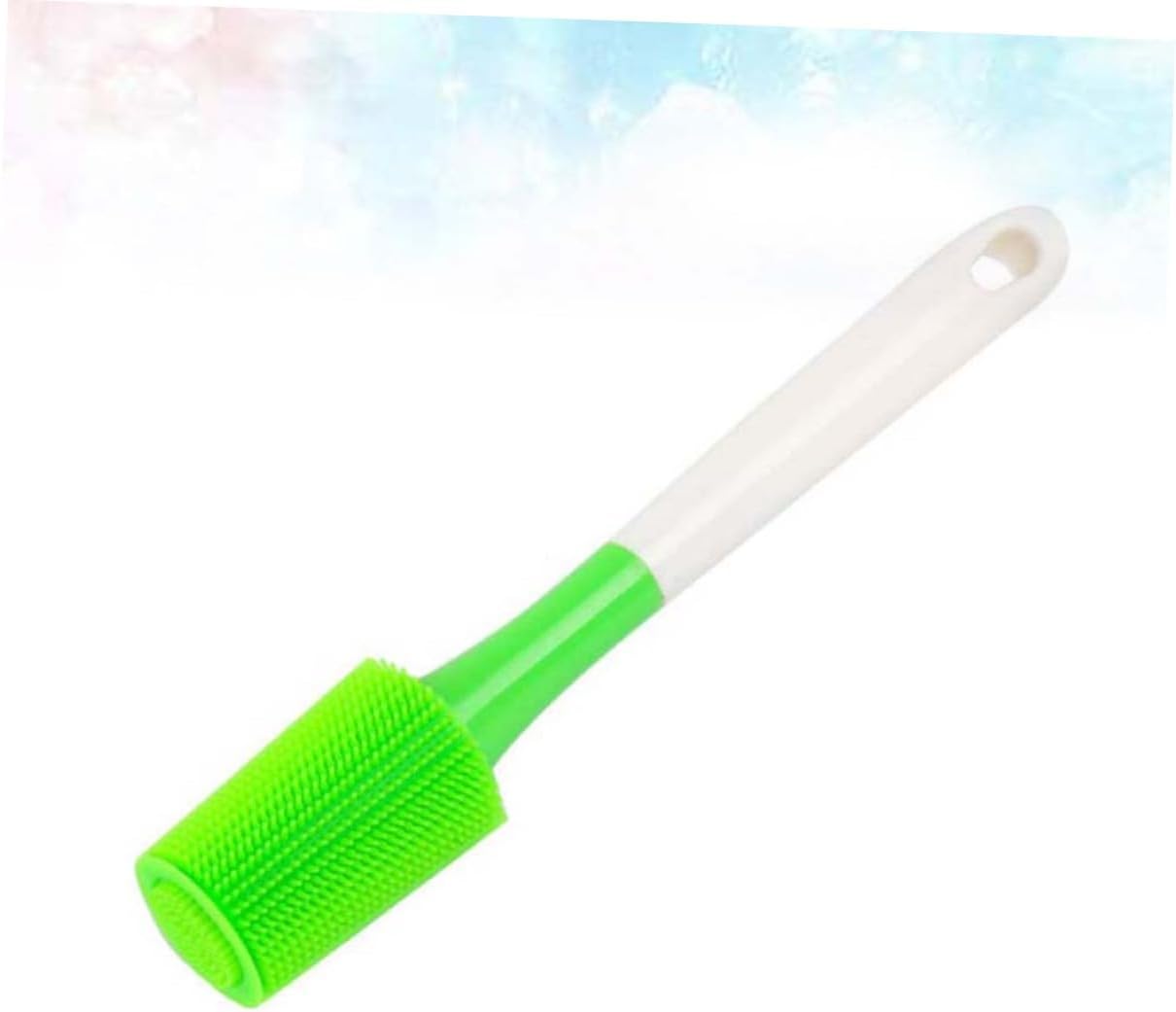 2 pcs Long Handle Silicone Cleaning Brush for Bottles Glasses Cups Multifunctional Kitchen Tool for Effortless Cleaning Random Color Random Color