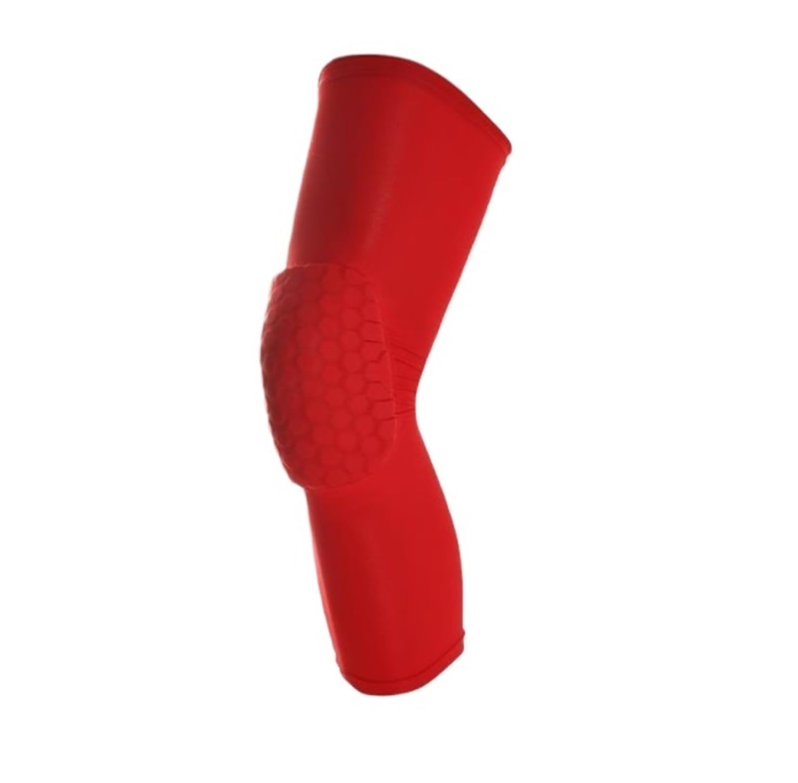 Genouillères Une Paire de genouillères de Basket-Ball Respirantes, genouillères de Compression, genouillères de Sport Protection Genoux(Rot,Large)