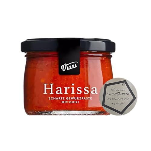 1 Stück Viani | Harissa Gewürzpaste nach nordafrikanischer Art | scharf, fruchtig, vegan,...