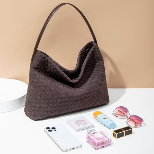 Bolso tote tejido para mujer minimalista elegante miniatura 3
