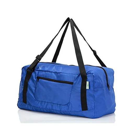 HOLYLUCK Foldable Travel Duffel Bag For Women & Men Luggage Great for Gym (Blue)