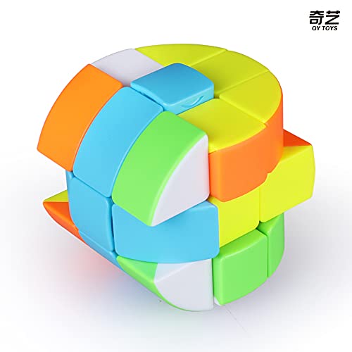 Image of D ETERNAL QY Cylinder Cube 3by 3 Barrel High Speed stickerless Magic Cube 3x3x3 (Cylindrical Barrel)