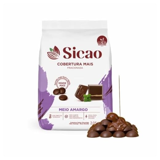 2. Gotas de Chocolate Cobertura Mais Fácil Meio Amargo – Sicao