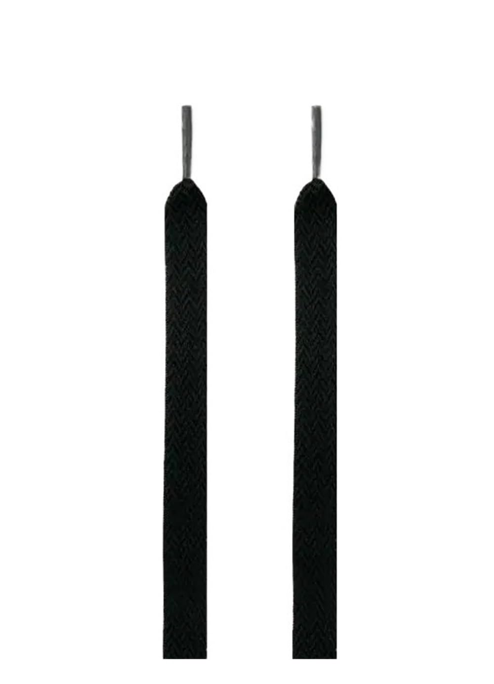 cordones de calzado flexibles, 1 par de cordones planos for zapatillas, cordones for zapatos, ancho de 1,5 cm/2cm/3cm, cordones for zapatos anchos planos blancos, cordones for zapatillas(Svart,140cm)