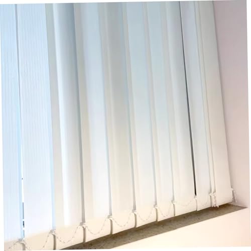 Pesas y cadenas para persianas verticales de plástico blanco con cordón de bolas para ventanas 7