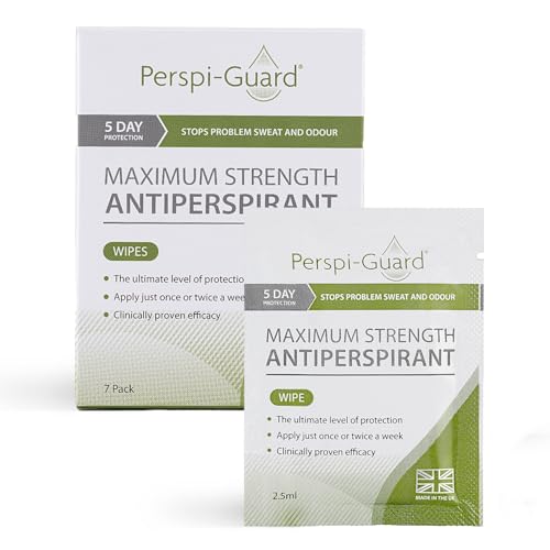 Perspi Guard Maximum Strength 7-Count Antiperspirant Wipes for Underarms, Hands & Feet 1 pack