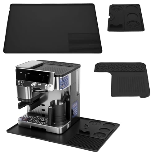 RICANK 3-in-1 Silicone Coffee Maker Mat for Ninja Luxe Cafe ES601 & ES701