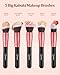 BESTOPE PRO Makeup Brushes 16 Pcs Makeup Brush Set, Blending Brush for Foundation, Premium Synthetic Powder Concealers Makeup Brushes for Eyes and Face, Eye Shadows Brushes, Eyeliner Make Up Brushes
